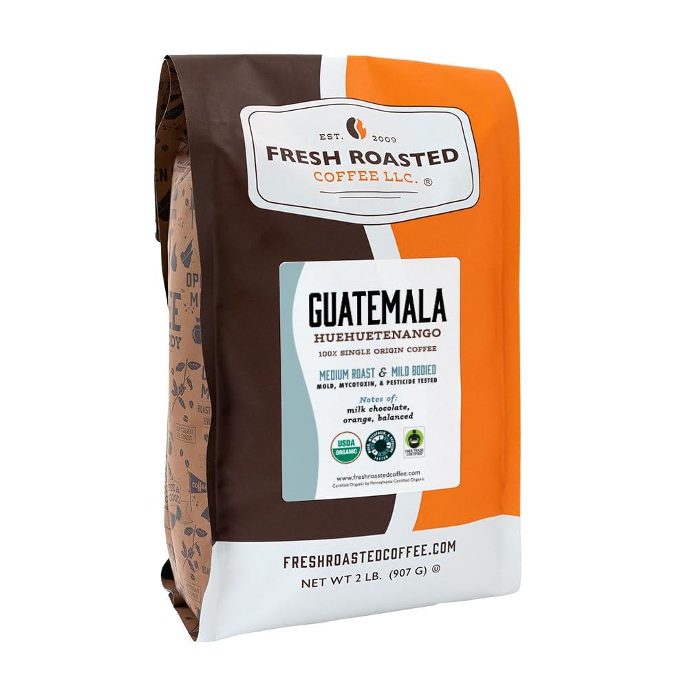 image:imageFresh Roasted Coffee Organic Dark Mexican Mold amp Myco 3rd Party Tested USDA Kosher Dark Roast 5 lb 80 oz GroundOrganic Guatemalan Huehuetenango
