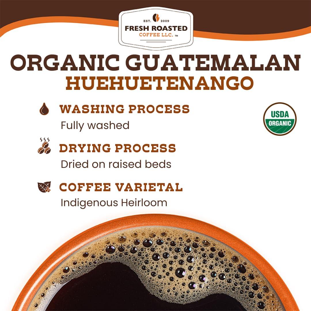 image:imageFresh Roasted Coffee Organic Dark Mexican Mold amp Myco 3rd Party Tested USDA Kosher Dark Roast 5 lb 80 oz GroundOrganic Guatemalan Huehuetenango