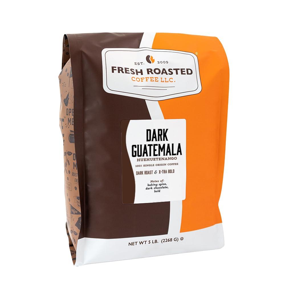 image:imageFresh Roasted Coffee Organic Dark Mexican Mold amp Myco 3rd Party Tested USDA Organic Kosher Dark Roast 5 lb 80 oz Whole BeanDark Guatemala Huehuetenango