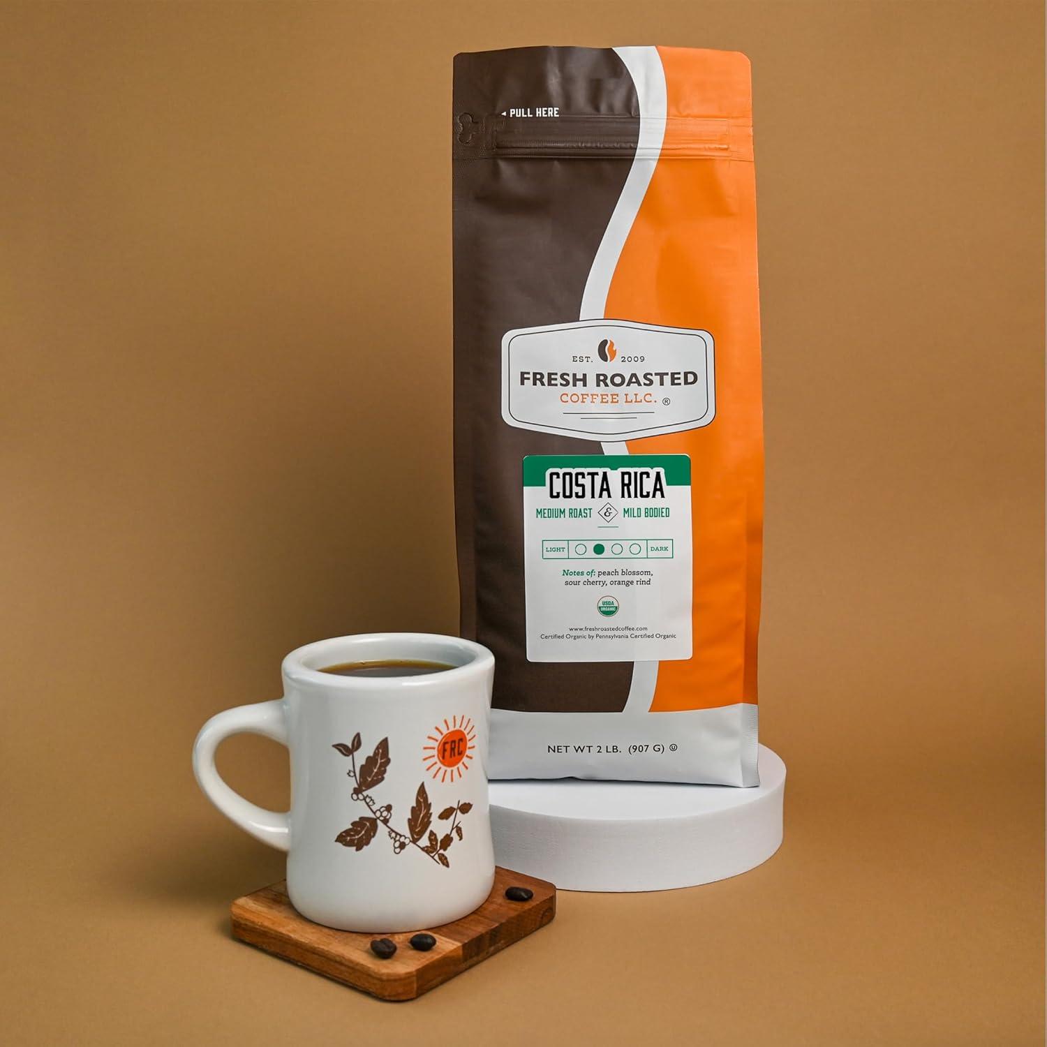image:imageFresh Roasted Coffee Organic Dark Mexican Mold amp Myco 3rd Party Tested USDA Organic Kosher Dark Roast 5 lb 80 oz Whole BeanOrganic Costa Rican