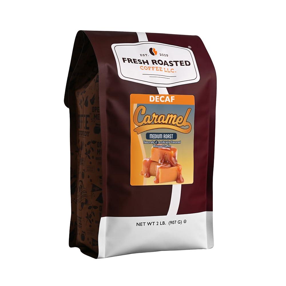 image:imageFresh Roasted Coffee USDA Organic Peru WaterProcessed Decaf 3rd Party Tested for Pesticides Mold Mycotoxins Kosher 100 Arabica Specialty Grade Med Roast 2 lb 32 oz GroundDecaf Caramel