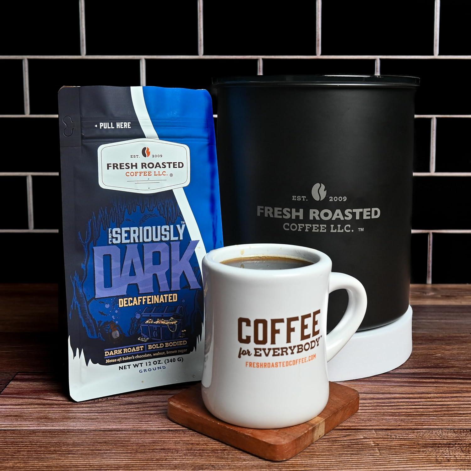 image:imageFresh Roasted Coffee USDA Organic Peru WaterProcessed Decaf 3rd Party Tested for Pesticides Mold Mycotoxins Kosher 100 Arabica Specialty Grade Med Roast 2 lb 32 oz GroundSeriously Dark Decaf