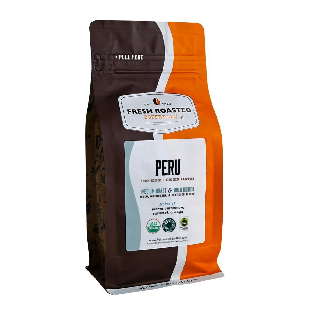 image:imageFresh Roasted Coffee Organic Dark Mexican  Mold amp Myco 3rd Party Tested USDA Organic Kosher  Dark Roast 5 lb 80 oz Whole BeanOrganic Peru