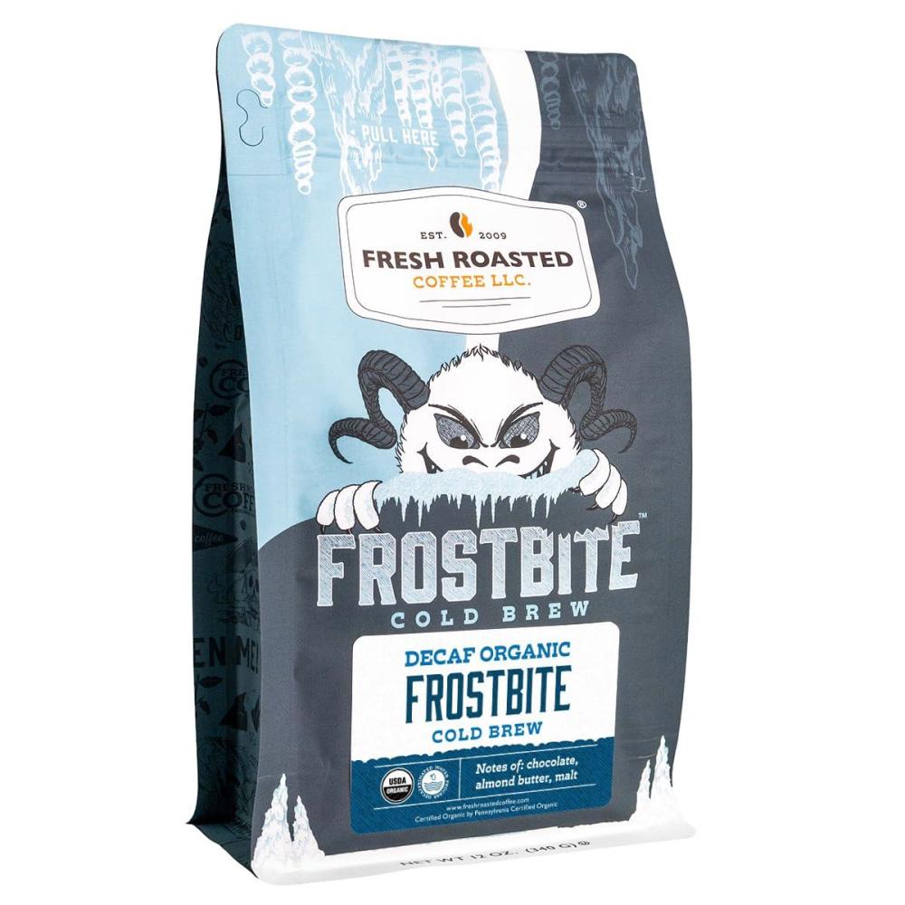 image:imageFresh Roasted Coffee Organic Frostbite Cold Brew  Mold amp Myco 3rd Party Tested USDA Organic Kosher  Medium Roast  12 oz Coarse GroundOrganic Decaf Frostbite Cold Brew