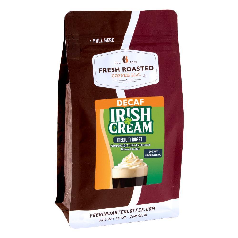 image:imageFresh Roasted Coffee Organic Peru WaterProcessed HalfCaf  Mold amp Myco 3rd Party Tested USDA Organic Kosher  Med Roast 5 lb 80 oz Whole BeanDecaf Irish Cream