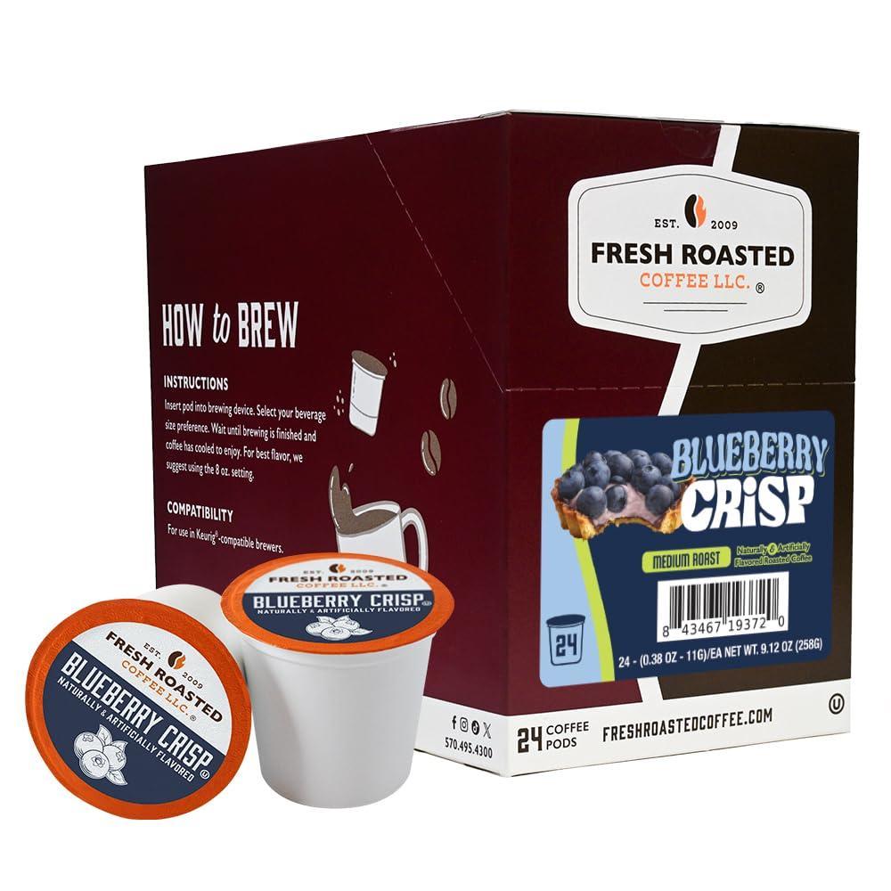 image:imageFresh Roasted Coffee USDA Organic Peru WaterProcessed Decaf  3rd Party Tested for Pesticides Mold Mycotoxins Kosher  100 Arabica Specialty Grade Med Roast 72 Pods for K Cup BrewersBlueberry Crisp