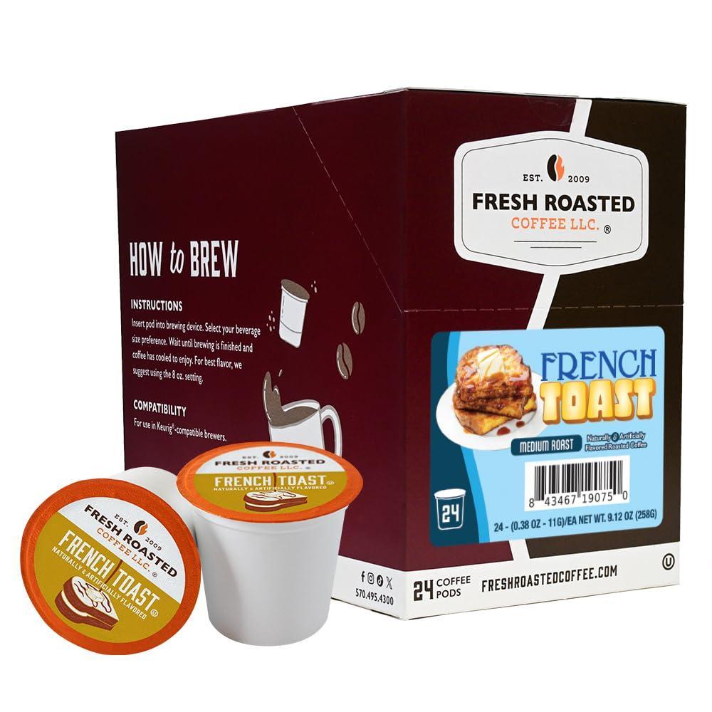 image:imageFresh Roasted Coffee USDA Organic Peru WaterProcessed Decaf  3rd Party Tested for Pesticides Mold Mycotoxins Kosher  100 Arabica Specialty Grade Med Roast 72 Pods for K Cup BrewersFrench Toast