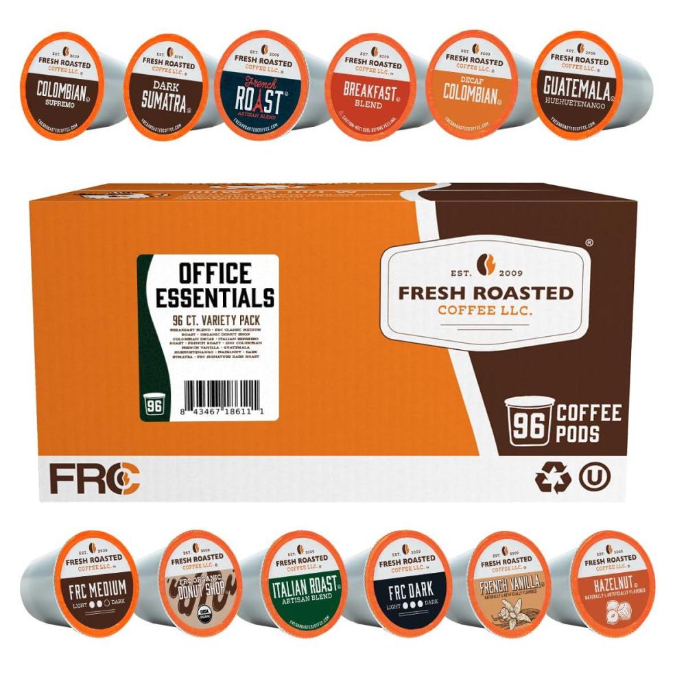 image:imageFresh Roasted Coffee USDA Organic Peru WaterProcessed Decaf  3rd Party Tested for Pesticides Mold Mycotoxins Kosher  100 Arabica Specialty Grade Med Roast 72 Pods for K Cup BrewersOffice Essentials