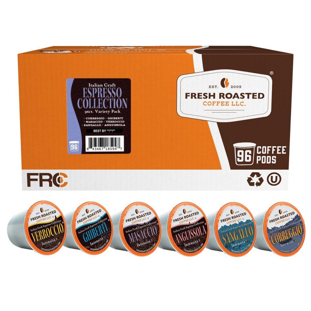 image:imageFresh Roasted Coffee USDA Organic Peru WaterProcessed Decaf  3rd Party Tested for Pesticides Mold Mycotoxins Kosher  100 Arabica Specialty Grade Med Roast 72 Pods for K Cup BrewersItalian Craft Variety Pack