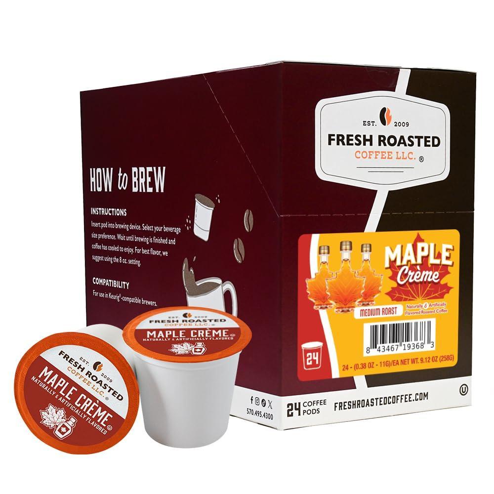 image:imageFresh Roasted Coffee USDA Organic Peru WaterProcessed Decaf  3rd Party Tested for Pesticides Mold Mycotoxins Kosher  100 Arabica Specialty Grade Med Roast 72 Pods for K Cup BrewersMaple Crme