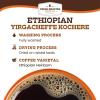 Fresh Roasted Coffee, Organic Ethiopian Yirgacheffe | USDA Organic, Kosher, 3rd Party Tested for Mold, Myco, Pesticides | 2 lb (32 oz) Whole Bean(Ethiopian Yirgacheffe Kochere)