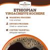 Fresh Roasted Coffee, Organic Ethiopian Yirgacheffe | USDA Organic, Mold & Myco 3rd Party Tested, Kosher | 2 lb (32 oz, Ground(Dark Ethiopian Yirgacheffe Kochere)