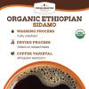 Fresh Roasted Coffee, Organic Ethiopian Yirgacheffe | USDA Organic, Mold & Myco 3rd Party Tested, Kosher | 2 lb (32 oz, Ground(Organic Ethiopian Sidamo)