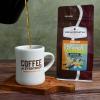 Fresh Roasted Coffee, Organic Peru Water-Processed Half-Caf | Mold & Myco 3rd Party Tested, USDA Organic, Kosher | Med Roast 5 lb (80 oz) Whole Bean(French Vanilla)