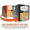 Fresh Roasted Coffee, USDA Organic Peru Water-Processed Decaf | 3rd Party Tested for Pesticides, Mold, Mycotoxins, Kosher | 100% Arabica, Specialty Grade, Med Roast 72 Pods for K Cup Brewers(FRC Light Roast Blend)