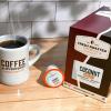 Fresh Roasted Coffee, USDA Organic Peru Water-Processed Decaf | 3rd Party Tested for Pesticides, Mold, Mycotoxins, Kosher | 100% Arabica, Specialty Grade, Med Roast 72 Pods for K Cup Brewers(Decaf Coconut)