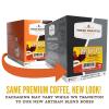 Fresh Roasted Coffee, USDA Organic Peru Water-Processed Decaf | 3rd Party Tested for Pesticides, Mold, Mycotoxins, Kosher | 100% Arabica, Specialty Grade, Med Roast 72 Pods for K Cup Brewers(Breakfast Blend)