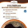 Fresh Roasted Coffee, USDA Organic Peru Water-Processed Decaf | 3rd Party Tested for Pesticides, Mold, Mycotoxins, Kosher | 100% Arabica, Specialty Grade, Med Roast 2 lb (32 oz) Ground(Colombian Water Processed Decaf)