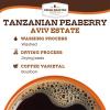 Fresh Roasted Coffee, USDA Organic Peru Water-Processed Decaf | 3rd Party Tested for Pesticides, Mold, Mycotoxins, Kosher | 100% Arabica, Specialty Grade, Med Roast 72 Pods for K Cup Brewers(Tanzanian Peaberry)
