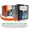 Fresh Roasted Coffee, USDA Organic Peru Water-Processed Decaf | 3rd Party Tested for Pesticides, Mold, Mycotoxins, Kosher | 100% Arabica, Specialty Grade, Med Roast 72 Pods for K Cup Brewers(Sangallo Italian Blend)