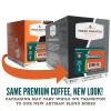 Fresh Roasted Coffee, USDA Organic Peru Water-Processed Decaf | 3rd Party Tested for Pesticides, Mold, Mycotoxins, Kosher | 100% Arabica, Specialty Grade, Med Roast 72 Pods for K Cup Brewers(Verroccio Italian Craft)