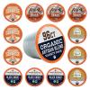 Fresh Roasted Coffee, USDA Organic Peru Water-Processed Decaf | 3rd Party Tested for Pesticides, Mold, Mycotoxins, Kosher | 100% Arabica, Specialty Grade, Med Roast 72 Pods for K Cup Brewers(Organic Artisan Blend Variety Pack)