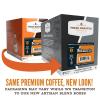 Fresh Roasted Coffee, USDA Organic Peru Water-Processed Decaf | 3rd Party Tested for Pesticides, Mold, Mycotoxins, Kosher | 100% Arabica, Specialty Grade, Med Roast 72 Pods for K Cup Brewers(Masaccio Italian Craft)