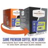 Fresh Roasted Coffee, USDA Organic Peru Water-Processed Decaf | 3rd Party Tested for Pesticides, Mold, Mycotoxins, Kosher | 100% Arabica, Specialty Grade, Med Roast 72 Pods for K Cup Brewers(Ghiberti Italian Craft)