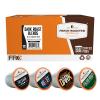 Fresh Roasted Coffee, USDA Organic Peru Water-Processed Decaf | 3rd Party Tested for Pesticides, Mold, Mycotoxins, Kosher | 100% Arabica, Specialty Grade, Med Roast 72 Pods for K Cup Brewers(Dark Blend Variety Pack)