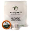 Fresh Roasted Coffee, USDA Organic Peru Water-Processed Half Caf envipods | 3rd Party Tested for Pesticides, Mold, Mycotoxins, BPI Compostable | Med Roast 72 CT Pods for K Cup Brewers(FRC Light Roast)