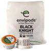 Fresh Roasted Coffee, USDA Organic Peru Water-Processed Half Caf envipods | 3rd Party Tested for Pesticides, Mold, Mycotoxins, BPI Compostable | Med Roast 72 CT Pods for K Cup Brewers(Organic Fair Trade Black Knight)