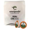 Fresh Roasted Coffee, USDA Organic Peru Water-Processed Half Caf envipods | 3rd Party Tested for Pesticides, Mold, Mycotoxins, BPI Compostable | Med Roast 72 CT Pods for K Cup Brewers(Organic Peru)