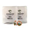 Fresh Roasted Coffee, USDA Organic Peru Water-Processed Half Caf envipods | 3rd Party Tested for Pesticides, Mold, Mycotoxins, BPI Compostable | Med Roast 72 CT Pods for K Cup Brewers(Organic Peru Half-Caf)