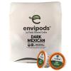 Fresh Roasted Coffee, USDA Organic Peru Water-Processed Half Caf envipods | 3rd Party Tested for Pesticides, Mold, Mycotoxins, BPI Compostable | Med Roast 72 CT Pods for K Cup Brewers(Organic Dark Mexican)