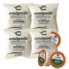 Fresh Roasted Coffee, USDA Organic Peru Water-Processed Half Caf envipods | 3rd Party Tested for Pesticides, Mold, Mycotoxins, BPI Compostable | Med Roast 72 CT Pods for K Cup Brewers(Organic Fair Trade Single Origin envipod Pack)