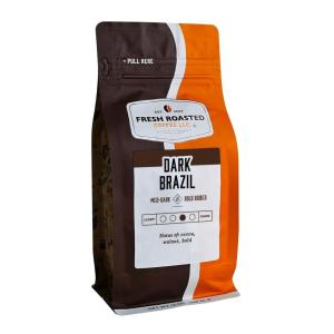 Fresh Roasted Coffee, Organic Dark Mexican | Mold & Myco 3rd Party Tested, USDA, Kosher | Dark Roast 5 lb (80 oz) Ground(Dark Brazil)