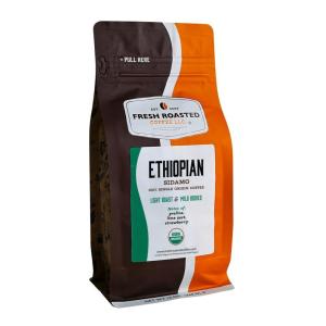 Fresh Roasted Coffee, Organic Ethiopian Yirgacheffe | USDA Organic, Kosher, 3rd Party Tested for Mold, Myco, Pesticides | 2 lb (32 oz) Whole Bean(Organic Ethiopian Sidamo Guji)