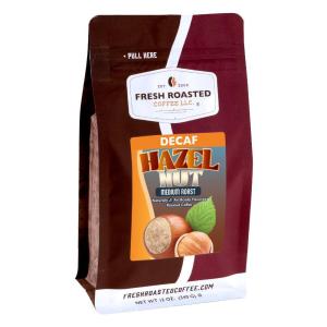 Fresh Roasted Coffee, Organic Peru Water-Processed Half-Caf | Mold & Myco 3rd Party Tested, USDA Organic, Kosher | Med Roast 5 lb (80 oz) Whole Bean(Decaf Hazelnut)