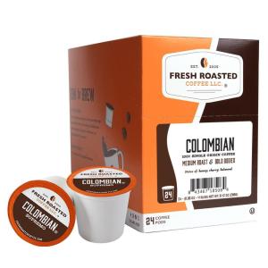 Fresh Roasted Coffee, USDA Organic Peru Water-Processed Decaf | 3rd Party Tested for Pesticides, Mold, Mycotoxins, Kosher | 100% Arabica, Specialty Grade, Med Roast 72 Pods for K Cup Brewers(Colombian)