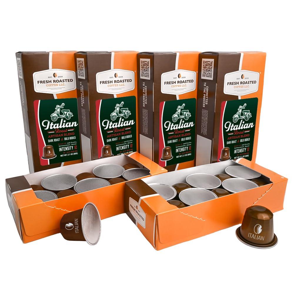 image:imageFresh Roasted Coffee Espresso Pods for Nespresso OriginalLine Indian Monsoon Malabar 10 Aluminum CapsulesItalian Roast