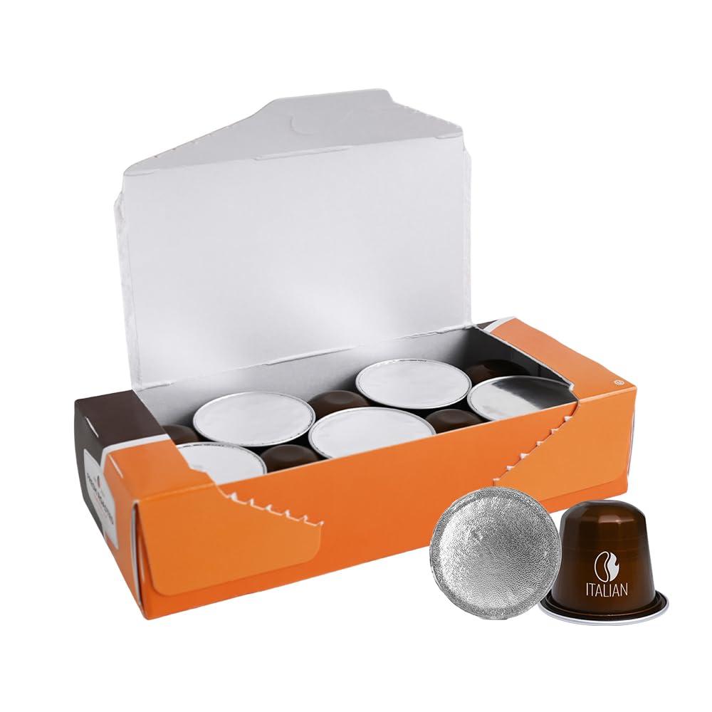 image:imageFresh Roasted Coffee Espresso Pods for Nespresso OriginalLine Indian Monsoon Malabar 10 Aluminum CapsulesItalian Roast