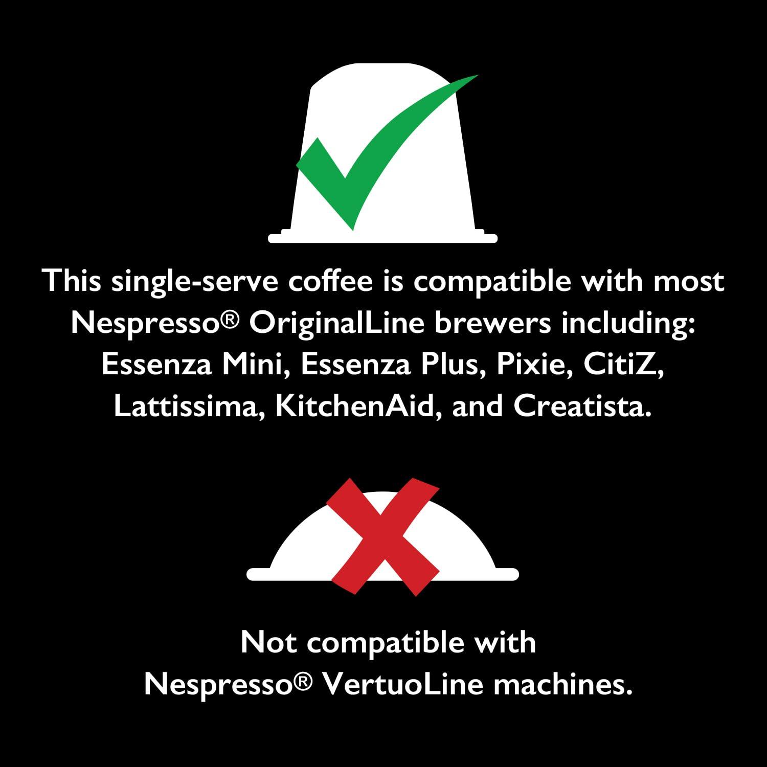 image:imageFresh Roasted Coffee Espresso Pods for Nespresso OriginalLine Indian Monsoon Malabar 10 Aluminum CapsulesOrganic Ethiopian Sidamo