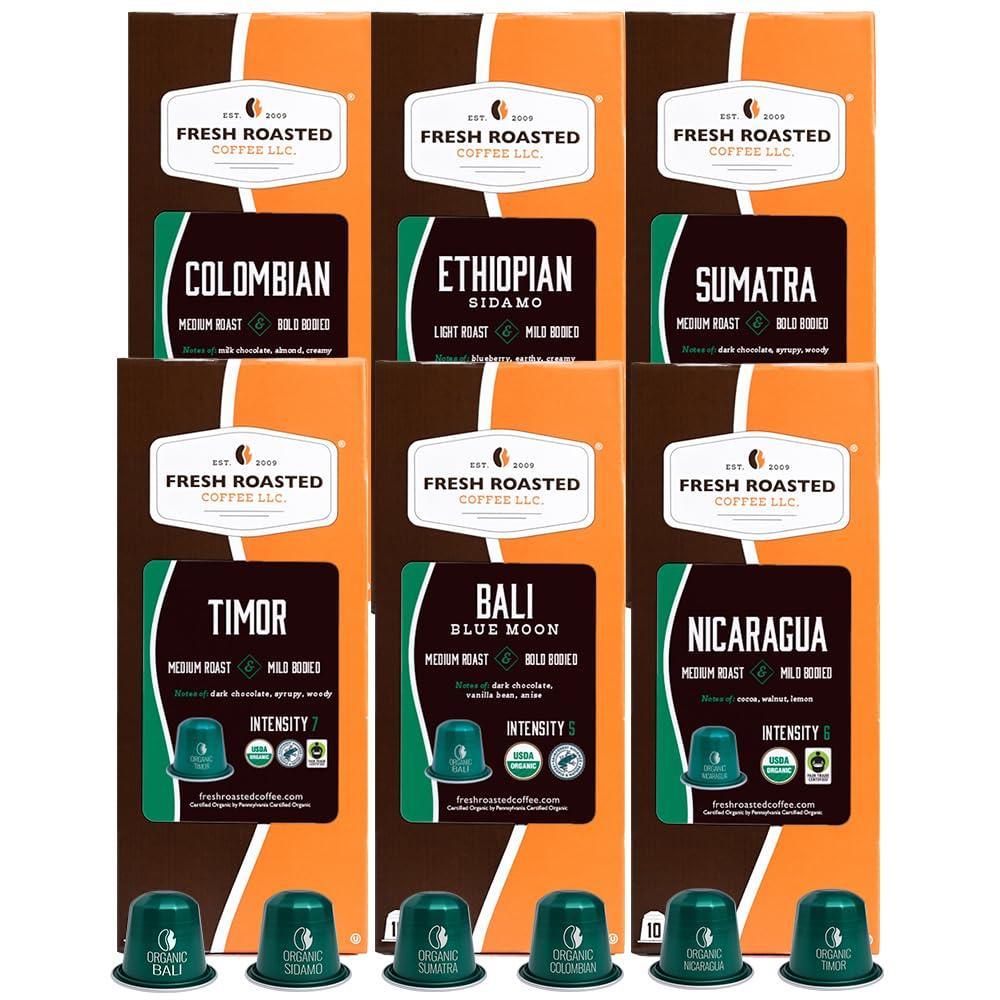 image:imageFresh Roasted Coffee Espresso Pods for Nespresso OriginalLine Indian Monsoon Malabar 10 Aluminum CapsulesOrganic Single Origin Favorites