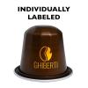 Fresh Roasted Coffee Espresso Pods for Nespresso OriginalLine, Indian Monsoon Malabar, 10 Aluminum Capsules(Italian Craft Espresso Variety)