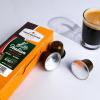 Fresh Roasted Coffee Espresso Pods for Nespresso OriginalLine, Indian Monsoon Malabar, 10 Aluminum Capsules(Italian Roast)