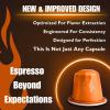 Fresh Roasted Coffee Espresso Pods for Nespresso OriginalLine, Indian Monsoon Malabar, 10 Aluminum Capsules(Organic Ethiopian Sidamo)