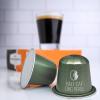 Fresh Roasted Coffee Espresso Pods for Nespresso OriginalLine, Indian Monsoon Malabar, 10 Aluminum Capsules(Organic Half-Caf Peru)