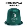 Fresh Roasted Coffee Espresso Pods for Nespresso OriginalLine, Indian Monsoon Malabar, 10 Aluminum Capsules(Organic Peru)