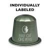 Fresh Roasted Coffee Espresso Pods for Nespresso OriginalLine, Indian Monsoon Malabar, 10 Aluminum Capsules(Organic Peru WP Half-Caf)