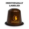 Fresh Roasted Coffee Espresso Pods for Nespresso OriginalLine, Indian Monsoon Malabar, 10 Aluminum Capsules(Sangallo Italian Craft Espresso)